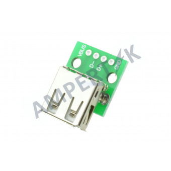 USB DIP адаптер МАМА 4 PIN PCB 